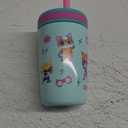 Zak Designs SuperKitties Kelso Toddler Cups For Travel or At Home, 12oz Vacuum Insulated Stainless Steel Sippy Cup With Leak-Proof Design is Perfect For Kids (Ginny, Sparks, Buddy, Bitsy)