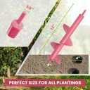 4x12 Inch Auger Drill Bit for Planting - Heavy Duty Garden Tools Auger Drill Bit for Planting Bulbs, Flowers, and Trees