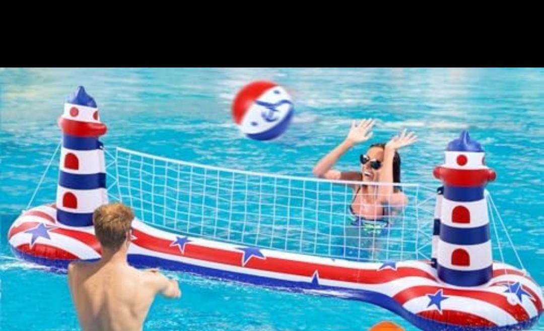 EagleStone Inflatable Pool Volleyball Net Floating Water Games for Kids Adults.