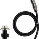 Brushed Nickel Kitchen Sink Sprayer Replacement with Hose and Holder - Side Sprayer for Faucet