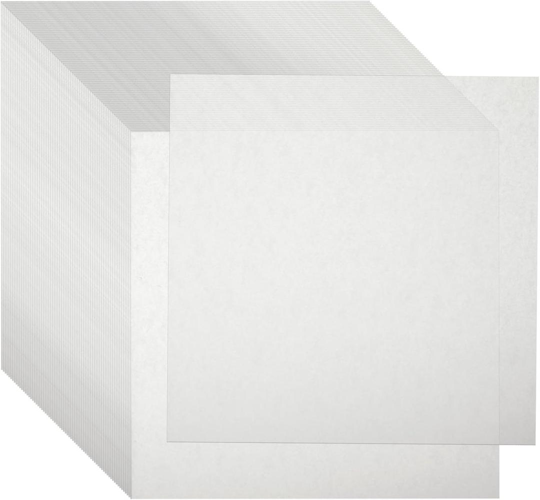 Juvale 500-Pack Wax Paper Sheets for Food - Pre-Cut Square Liners - 6x6 in White