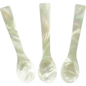 Set of 3 Hand craft Mother of pearl caviar spoon (3 QTY, 3.5 Inches)