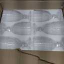 AVLA 6 Pack Glass Goblet, 12 OZ Vintage Wine Glassware, Romantic Wedding Glass Set, Drinking Stemware Beverage Cups for Party, Bar, Champagne, Juice, Beer, Cocktail, Embossed Design