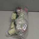 FORUP Christmas Centerpiece, Christmas Candle Holders, Christmas Tabletop Poinsettia Centerpiece with 3 Flameless Candle, Romantic Holiday Candelabrum for Home Party Christmas Table Mantel Decorations