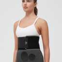 Umbilical Hernia Belt for Women & Men, Adjustable Abdominal Support Binder with 2 Compression Pads for Naval, Ventral, Incisional, Epigastric, Belly Button Hernias Black S-M