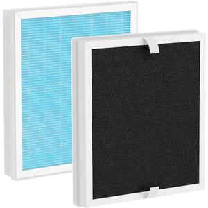 Replacement Filter Compatible with PureZone Kids Bear Air Puri-fier, 3-in-1 H13 True HEPA with Activated Carbon Filter and Pre-filter, 2 Pack