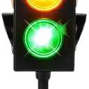 ArtCreativity Small Traffic Light Table Lamp for Kids, (Pack of 1), Bedside Lamp with Color Changing LEDs, Cool Nightlight for Girls and Boys, Decorative for Living Room, Bedroom, or Playroom