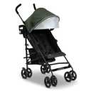 Jeep PowerGlyde Stroller by Delta Children Lightweight Travel Stroller with Smoothest Ride & Compact Fold, 3-Position Recline, Extra Large Storage Basket, Olive Green