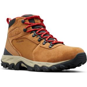 Columbia Men's Newton Ridge Plus II Suede Waterproof Hiking Boot (10 Wide, Elk/Mountain Red)