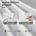 Trlyc 100 Pcs Spandex Chair Covers for Dining Chairs Stretch Polyester Dining Chairs Slipcovers for Wedding Party Decor Banquet Flat-Front Chair Cover (White)