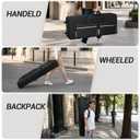 88 Key Keyboard Case with Wheels, Padded Rolling Gig Bag with 4 Pockets, For Full 88Key-57.1"x18.1"x6.9"
