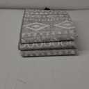 Lahome Boho Moroccan Kitchen Runner Rug Non Skid Washable, Ultra-Thin 2.5x8 Grey White Laundry Room Rug Runners for Hallways Non Slip, Soft Tribal Print Indoor Carpet Runners 8ft for Hallway