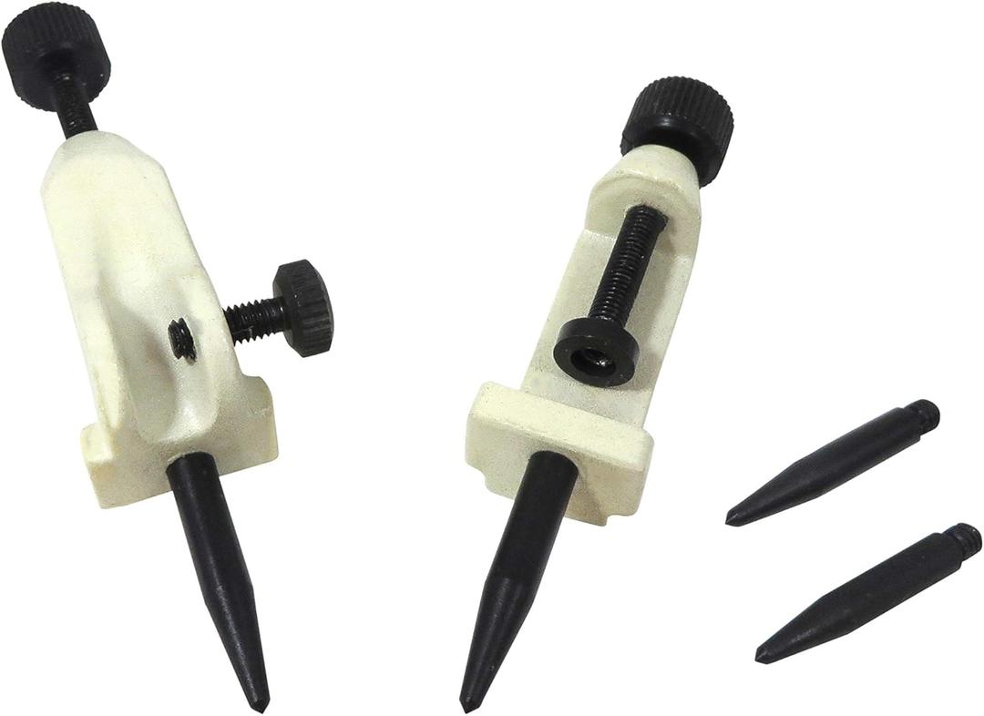 Taytools 468303 Compact Adjustable Trammel Head Set Beam Compass, Pencil Holders, Hardened Points