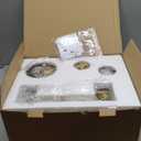 Vintage 2-Lights Sconces Wall Lighting with Milk White Glass Shade, Double Arm Wall Lamp Fixture for Living Room Dining Room Bedroom Hallway (Antique)