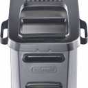 DeLonghi Livenza Deep Fryer with EasyClean System, Cool Zone, Adjustable Thermostat, Dishwasher-Safe Parts, Large Capacity, Easy Oil Draining, Stainless Steel