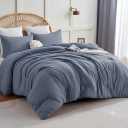 Oeko tex Blue Comforter And Pillow Cases Set  94x80