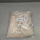 84 Inches Extra Long Beige Shower Curtain Boho Neutral Tufted Chevron Textured Striped Minimalist Shower Curtains for Bathroom