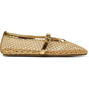 AMINUGAL Mesh Ballet Flats Shoes for Women Fashion Round Toe Fishnet Flats for Women Buckle Strap Mary Jane Shoes Women Comfortable Casual Office Daily Dress Ballerina Shoes (7.5)
