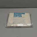 AooHome Fabric Polyester Shower Curtain, Small Size Bathroom Curtain for Hotel, Weighted Hem, Water Repellent, Beige, 48 x 72 Inch