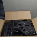 20 Rolls Black Trash Bag, Heavy Duty Bag for Kitchen and Bathroom, Unscented, Commercial Coreless Rolls 