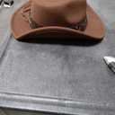 Cowboy Hat for Men Women Classic Roll Up Fedora Hat with Buckle Belt