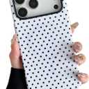 ZTOFERA Magnetic Case for iPhone 17 Pro Max, Compatible with Magsafe, Polka Dot Aesthetic Phone Case Cute for Girl Women, Hard PC+Soft TPU Protective Phone Cover for iPhone 17 Pro Max-White