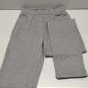 Zylioo Men's Extra Long Sweatpants with Pockets Fits Over 6ft Open Bottom Joggers Wide Leg Athletic Pants for Tall Men