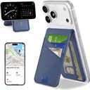 TopMade for Magsafe Wallet, Works with Apple Find My, 6 Card Holder with Adjustable Stand, Finder Tracker, RFID Blocking, Strongest Magnetic Wallet for iPhone 17/16/15/14/13/12 Series, Slim, Blue