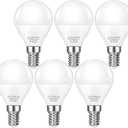 LED Light Bulbs , 6 pcs, Warm White 3000K, 6W, 110-130V