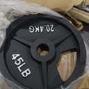 Fitvids 2-Inch Olympic Cast Iron Weight Plate for Strength Training & Weightlifting, Multiple Sizes