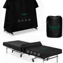 PingPong Table Cover 600D Heavy Duty Oxford Fabric 9x5 FT Universal Fit for Folding & Flat Tables, Waterproof Sunproof for Indoor Outdoor Use with Paddle Storage Bag