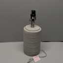 PoKat 23" Modern Ceramic Table Lamp Set of 1 for Living Room White Desk Lamps for Bedroom Farmhouse Bedside Nightstand Lamp House Warming Gifts New Home Decor End Table Lamps Gifts for Women Mom Beige