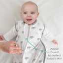 Amazing Baby Cotton Muslin Sleeping Sack, For Baby Girl, Wearable Blanket with 2-way Zipper, Watercolor Roses, Pink, Medium (6-12 Month) (White)