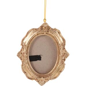 PRETYZOOM Creative Christmas Tree Pendants Christmas Tree Hanging Frame s Hanging Ornaments s Decorations Tiny Gold Frames Photo Frame Small Gold Frames Resin (12.50X10.00X1.40CM)