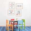 2 x seersillus 6Pcs Positive Motivational Wall Decor, Boho Classroom Decor, Inspirational Office Kids Room Teacher Decor, Teacher Gift, Unframed (8X10 INCH)