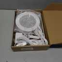 LORDEM Grow Light, LED Plant Light for Indoor Plants Growing, Full Spectrum Desk Growth Lamp with Automatic Timer for 4H/8H/12H, 4 Dimmable Levels, Height Adjustable 9.8"-30.6", Pack of 2 (White with Base)