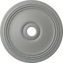 Ekena Millwork CM24DI Diane Ceiling Medallion, 24"OD x 3 5/8"ID x 1 1/4"P (Fits Canopies up to 6 1/4"), Factory Primed
