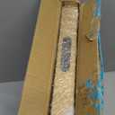 MAONAME Gold Decorative Tray for Coffee Table, Modern Serving Tray with Handles, Plastic Ottoman Trays for Living Room, Bathroom Decor, 15.8" L x 10.2" W x 1.4" H