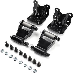 Rear Leaf Spring Shackle Mount Hanger Brackets Repair Kit Compatible with Ford Ranger Mazda B2300 B2500 B3000 B4000 1991 1992 1993 1994 1995 1996 1997 1998 1999 2000 2001 2002 1986-2008 722-010