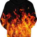 8 x Ahegao Mens Hoodies Novetly Sweatshirts for Man 3D Graphics Pullover with Pockets S-4XL (XL)