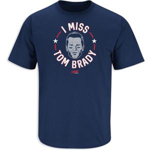 I Miss Tom T-Shirt for New England Football Fans (XL)