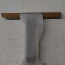 dancemoon JustHang Shower Squeegee for Glass Doors, All-One-Piece Silicone with Built-in Hook Design for Easy Hanging, Household Window Mirror Squeegee for Bathroom, Glass, Kitchen, Tile Wall, Car (Dark Gray)