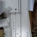 Rolanstar Fireplace TV Stand with Led Lights and Power Outlets, TV Console for 32" 43" 50" 55" 65", Entertainment Center with Adjustable Glass Shelves, Ivory White