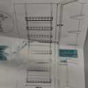 Over The Door Pantry Organizer, Wall Mount Spice Rack, Pantry Hanging Storage and Organization, 8 Adjustable Baskets Heavy-Duty Metal for Home & Kitchen, Back of Door Seasoning Rack - Black