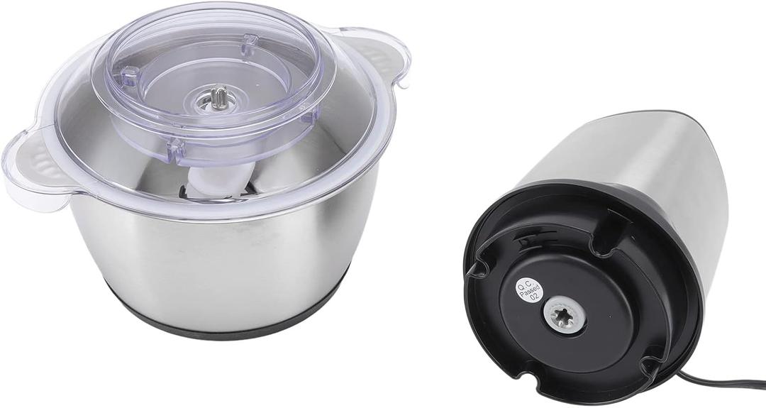 Electric Meat Grinder 350W Stainless Steel Meat Mincer with Speed Control and Braking Function for Efficient Grinding and Chopping of Meat and Vegetables Easy to and Design (US Plug 100 to 120V)