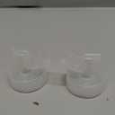 Wide Mouth Base Connector 2pc - Compatible with Motif & Spectra S1 S2 Pumps & Bottles; Compatible with Medela, Maymom, Pumpin Pals, Lacteck & Idaho Jones Flanges - Replacement Pump Parts Adapter