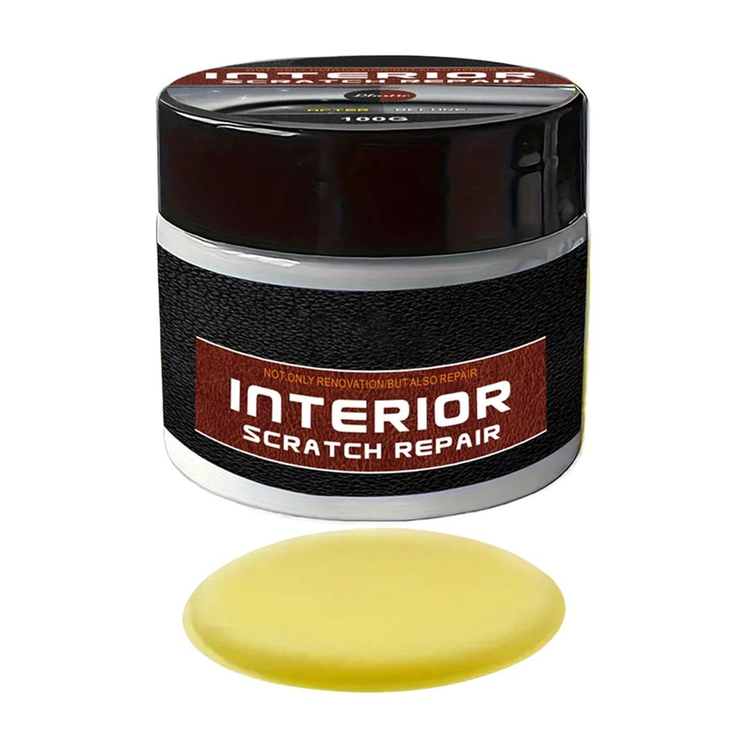 Car Interior Scratch Remover, Multipurpose Dashboard Scratch Repair Kit, Vehicle Parts Restorer, Car Parts Refurbish Wax for Minor Scratches