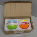 ZENFUN Set of 8 Ceramic Pinch Bowls Set, 3.5 Oz Porcelain Round Sauce Dipping Dishes, Mini Terracotta Dessert Bowls, Condiments Bowls in Bulk for Kitchen, Cooking Prep, Parties, Decor, Sushi