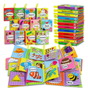 OKOOKO 12PCS Soft Baby Books, Soft Cloth Books, Bath Toys, Crinkle Washable Non-Toxic Early Education Preschool Learning Toy for Newborns Babies Infants Toddlers Kids