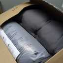 Wicker Chair Cushions of 3 Pieces, Waterproof Cushions for Patio Furniture, Tufted Wicker Outdoor Furniture Cushions, 1 Patio Loveseat Cushion and 2 U-Shaped Cushions, 44"x19"x5", Dark Grey